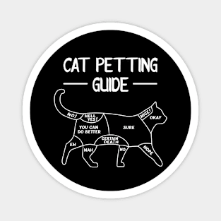 Cat Petting Cuddling Guide Funny Cat Lover Funny Magnet